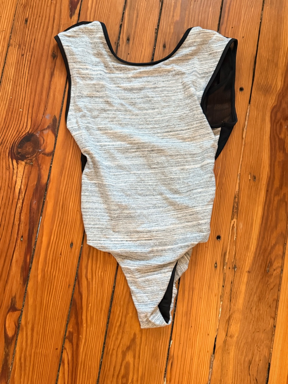 Blue Life x Urban Outfitters Gray Black Mesh One Piece Swimsuit